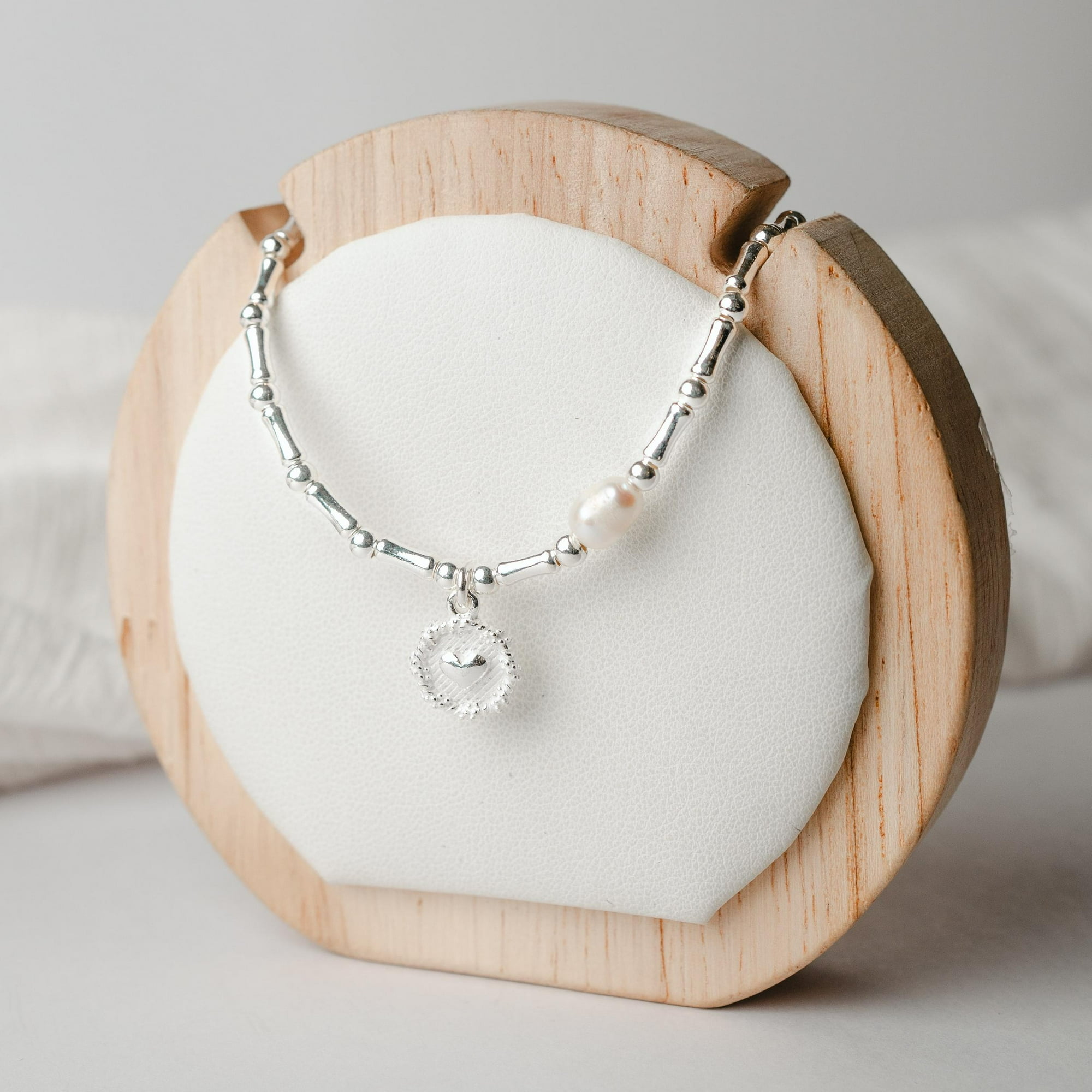 Silene - Collar De Mostacillas Corazón Y Perla