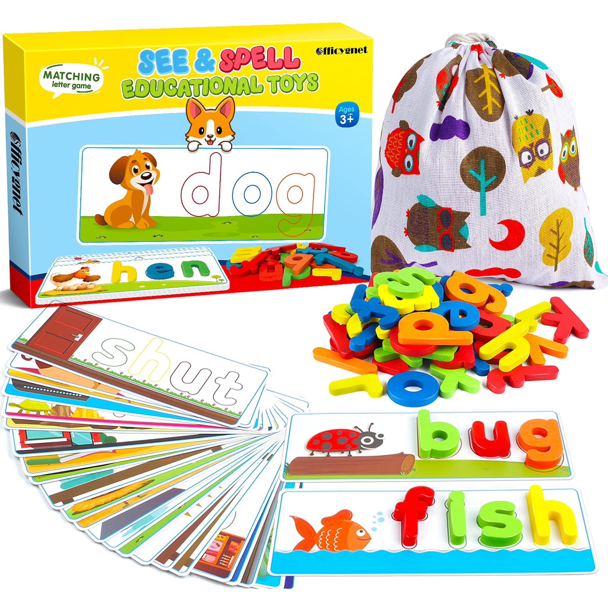 Juguete Educativo Officygnet See & Spell Para Niños De 3 A 6 Años