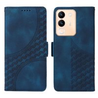 Carcasa Foxdock Vivo V30 Lite 5G De Cuero Pu, Diseño Acolchado Clásico, Protección Contra Caídas Y Rayones