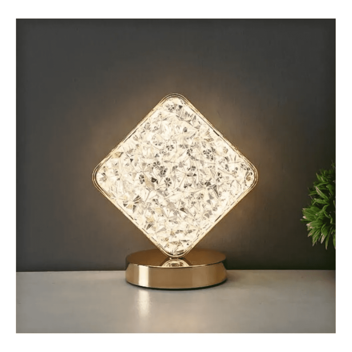 Genérico - Lampara Rombo De Mesa Control Táctil Recargable Luz Led Ajustable