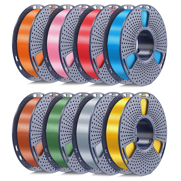 Filamento YOOPAI Silk PLA+ 250 g Pack de 8 unidades 1,75 mm