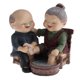thumbnail image 4 of resina figurita pareja de ancianos felices antigua vida edad lavado de pies decoración para el hogar, 4 of 5