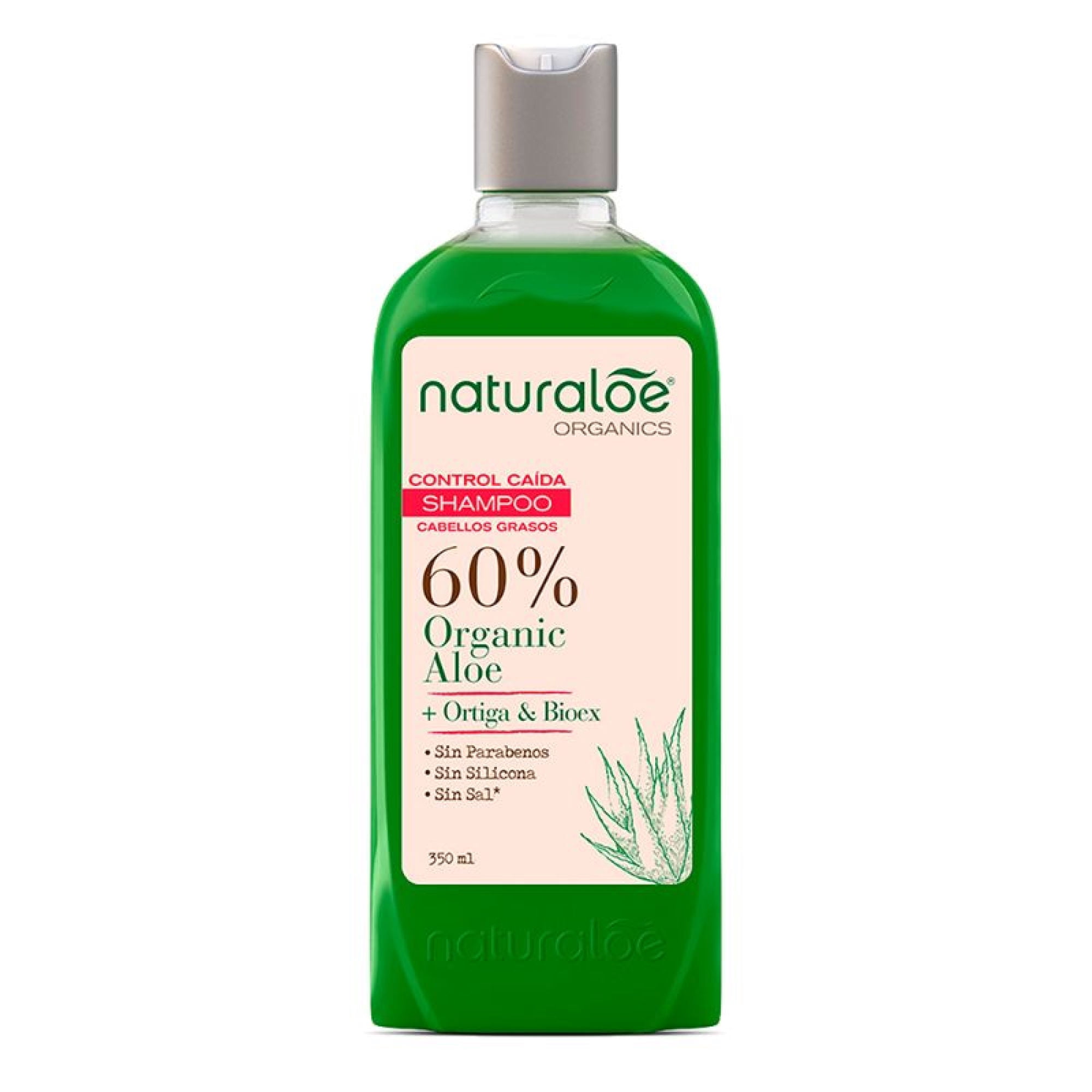Shampoo Naturaloe Control Caída Cabello Graso