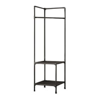 Click Ventas - Perchero Organizador Metálico Esquinero 2 Estantes Ropa