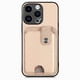 thumbnail image 1 of Funda Billetera Tejida para iPhone 15 Pro con Soporte y Tarjetero Beige, 1 of 5