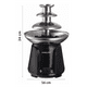 thumbnail image 3 of Fuente Cascada Fondue Chocolate 3 Niveles Acero Inoxidable, 3 of 6