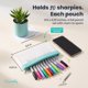thumbnail image 3 of Estuche para lápices Decorably 4 unidades 22 × 11 cm TPU con cremallera, 3 of 9
