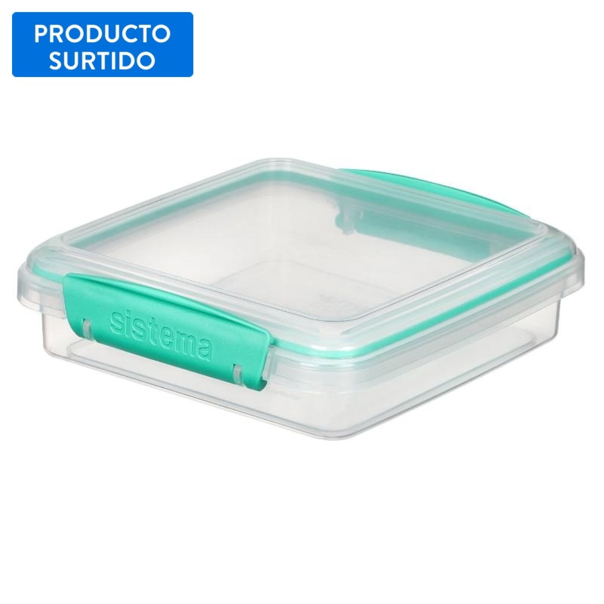 Sistema - Hermético Para Sandwich Plástico 450Ml 1 Pieza Surtido