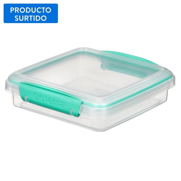 Hermético para Sandwich Plástico 450ML 1 Pieza surtido