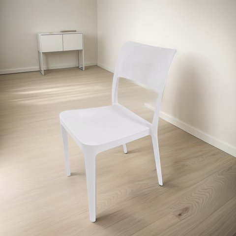 Silla Plástica Minimal Blanco Dvp