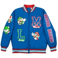 Chaqueta Bomber Nintendo Super Mario Bros Boys Azul Talla 7
