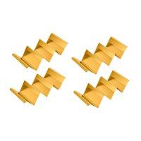 Magideal - 4Pcs Soportes De Tacos Estantería De Acero Inoxidable Tacos Tacos Para Servir Bandejas Tortillas Para Tortillas Para Fiestas De Tiendas De Cocina Casa Oro