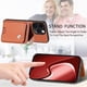 thumbnail image 2 of Funda Billetera Tejida para iPhone 15 Pro con Soporte y Tarjetero Marrón, 2 of 5