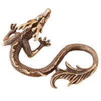 Bothyi - Estatuilla De Dragón De Latón, Adornos, Decoración Artística De Riqueza, Miniaturas De Té Y Mascotas