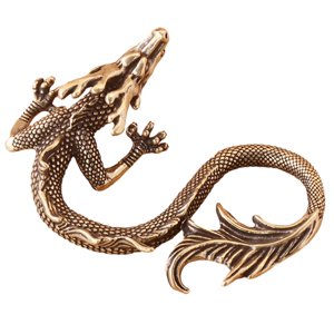 Bothyi - Estatuilla De Dragón De Latón, Adornos, Decoración Artística De Riqueza, Miniaturas De Té Y Mascotas