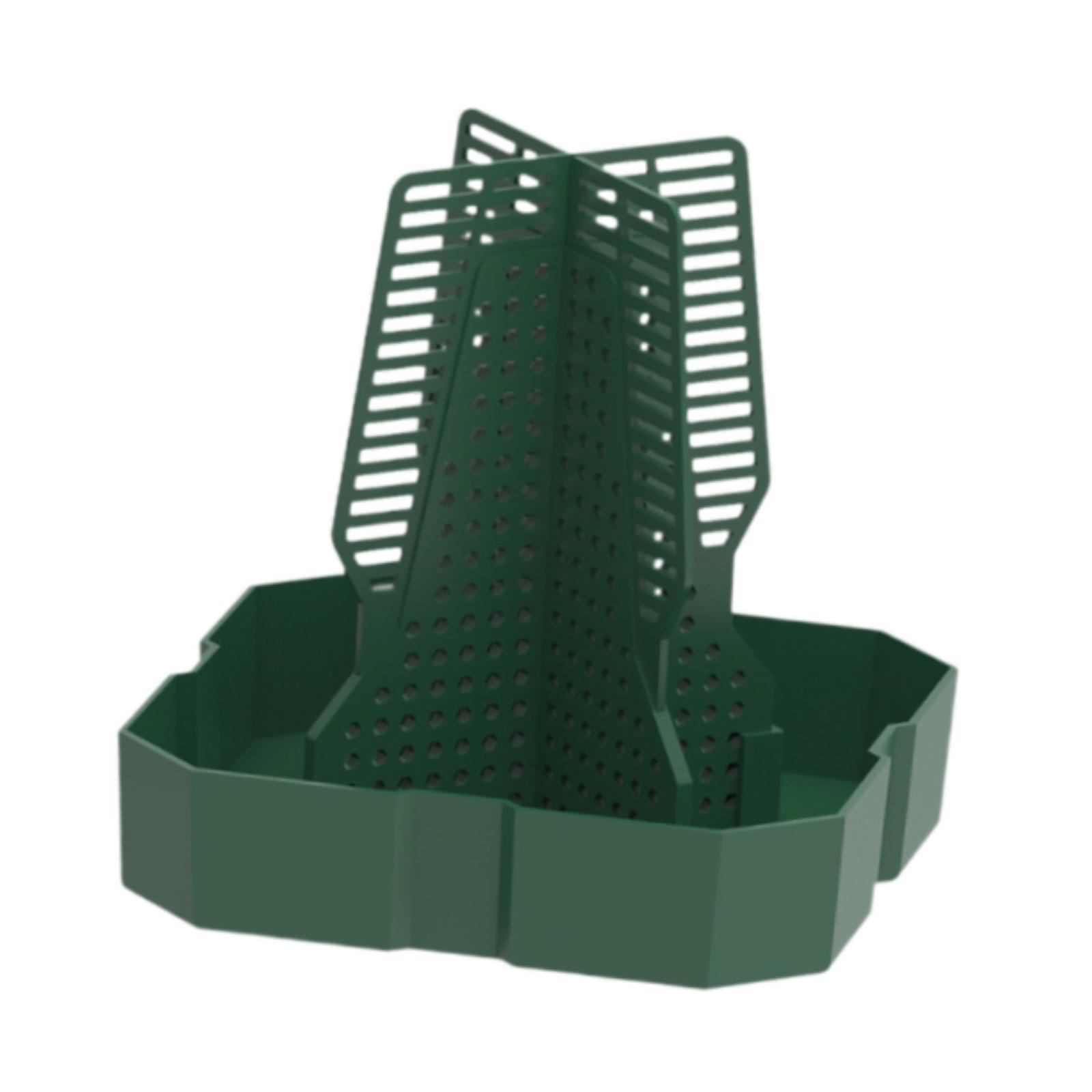 Magideal - Comedero Para Dragón Barbudo, Caja De Alimentación, Accesorio Para Acuario, Bandeja De Alimentación Para Camaleón, Plato De Comida Para Mascota Trepad Verde