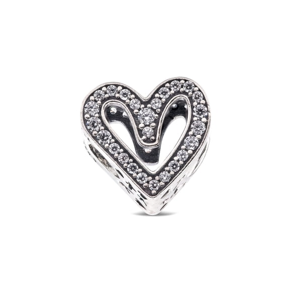 Charm Pandora Sparkling Freehand Heart