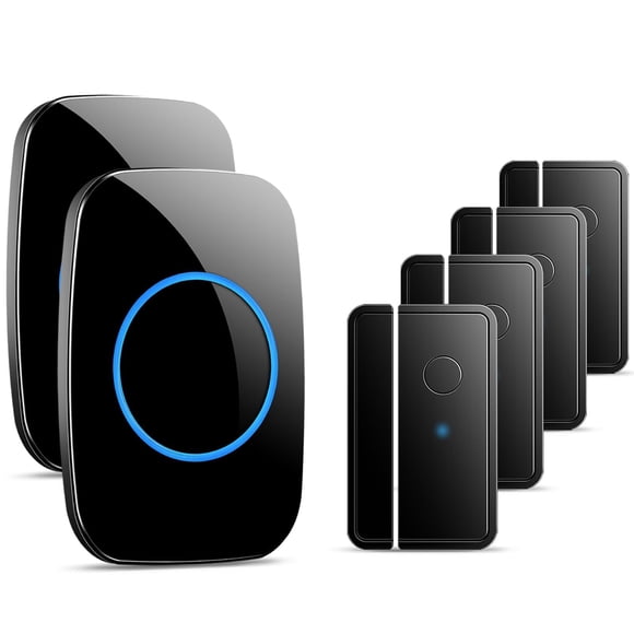 Alarma de entrada con sensor de puerta inalámbrico FullHouse, alcance de 1000 pies