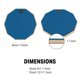 thumbnail image 5 of Drum Practice Pad Donner de 12 pulgadas, azul silencioso, con baquetas, 5 of 8