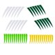 thumbnail image 3 of 48 Piezas Flecha De Tiro Con Arco De 4 Pulgadas Plumas De Pavo Naturales Fletchings Vanes B, 3 of 5