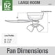 thumbnail image 5 of Ventilador de techo Hunter Crestfield 54207 132 cm con luces LED, color blanco, 5 of 8