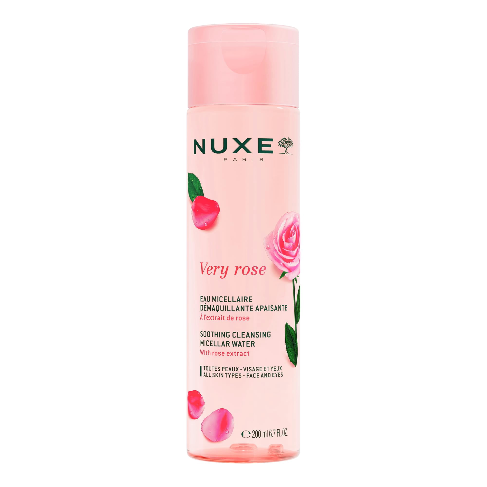 Agua Micelar Nuxe Very Rose, 200 Ml, Calmante Con Extracto De Rosa