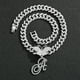 thumbnail image 3 of Stylish Hip Hop Cuban Butterfly Necklace with White Letter Initials, 3 of 5
