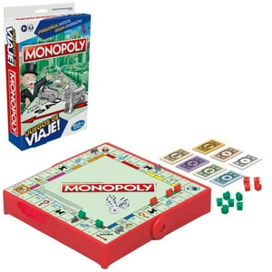 Hasbro Games - Juego De Mesa Monopoly Clásico Edición Portátil