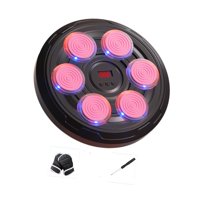 Magideal - Máquina De Boxeo Con Música Para Niños, Almohadilla De Boxeo De Pared Con Luz, Objetivo De Boxeo Electrónico Para Entrenamiento De Concentración, Para Objetivo Rosa 6