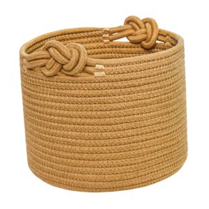 Magideal - Organizador De Plantas Tejido De Cuerda De Algodón Con Asas, Plegable, Portátil, Multifuncional, Decoración Del Hogar Para Ropa, Zapatos, Lavable Marrón 30X18Cm