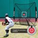 thumbnail image 4 of Red de práctica de béisbol AOLIGEIJS 183 x 183 cm con tee y zona de strike, 4 of 9