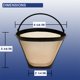 thumbnail image 3 of Filtro de café reutilizable GoldTone #4 Cone para Ninja sin BPA, 3 of 5