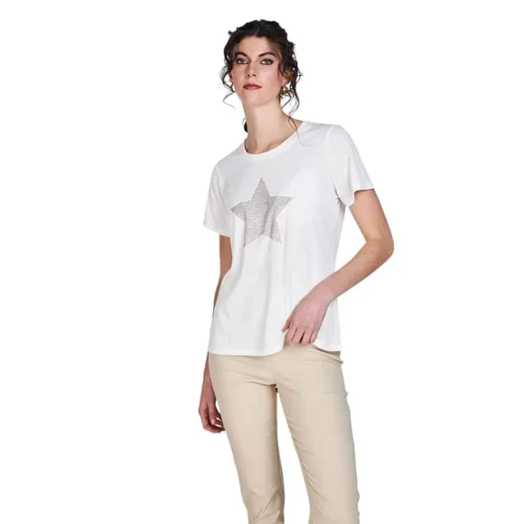 Polera Estrella Valentina Ecru Eclipse