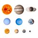 thumbnail image 4 of Resplandor En La Oscuridad Pegatinas De Pared Calcomanías De Pared Art 9pcs Planetas L, 4 of 5