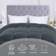 thumbnail image 3 of Ropa de cama Edreforter Utopia, tamaño queen, para todas las estaciones, gris, 3 of 7