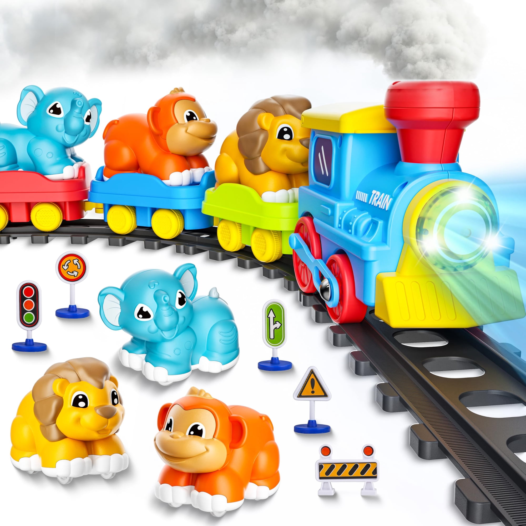 Stay Fun - Set De Tren Divertido Con Vapor, Música Y Luces Para Niños De 3 Años En Adelante