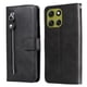 thumbnail image 5 of Funda tipo cartera para Motorola Moto G86 con bolsillo con cremallera y ranuras para tarjetas – Función de soporte Negro, 5 of 5