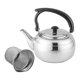 thumbnail image 3 of Tetera De Acero Inoxidable Versátil Para Café Y Agua, Ideal Para Picnic, Barbacoa, Hogar, 1,2 L, Color Plateado, 10 X 8 X 9 Cm, 3 of 5