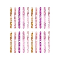 Magideal - 20 X Palitos De Paleta, Palitos Para Pastel, Palitos Para Manualidades, Palitos Para Dulces, Artesanía Acrílica, Palitos Para Congelador, Palitos Para Vistoso