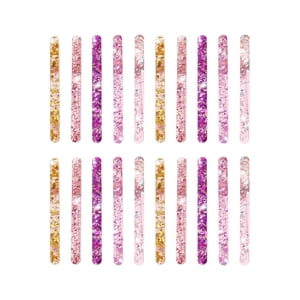 Magideal - 20 X Palitos De Paleta, Palitos Para Pastel, Palitos Para Manualidades, Palitos Para Dulces, Artesanía Acrílica, Palitos Para Congelador, Palitos Para Vistoso