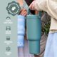 thumbnail image 4 of Tumbler Ello Oasis Go+ de acero inoxidable de 770 mL, cocodrilo, 4 of 8