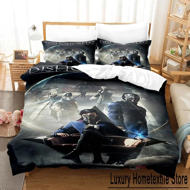 ed Game Bed Sheet Sets Dishonored Bedding Set Bed Set Adult Kid Bedroom Duvetcover Sets Bed Sheets