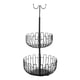 thumbnail image 4 of Iron Art - Organizador De Estante De Almacenamiento Para Cesta De Frutas Colgante De 2 Niveles, Color Negro, 4 of 5