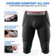 thumbnail image 2 of Faja de fútbol americano Exxact Sports AXL negra con 7 almohadillas, 2 of 6