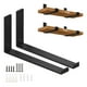 thumbnail image 1 of 2pcs Escuadra Metalica Soporte Plegable De 22.5cm Negro Resistente a la corrosión, resistente al óxido, 1 of 5