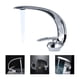 thumbnail image 1 of Llave Lavamanos Curva Premium Acero Inoxidable Niquel Baño, 1 of 3