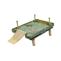 Magideal - Tortuga Rampa Tortuga Tortuga Acuario Aquarium Raño De Animales Tortuga Tortuga Basking Reptilios Rampa Dock For Frog Turtles Salamander 40.5X27.5Cm
