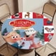 thumbnail image 5 of Rudolf el de la nariz roja-theme Fitted Round Tablecloths Elastic Edged Table Covers Waterproof Table Cloth for Kitchen Holiday Party Tables Decor 150cm, 5 of 6