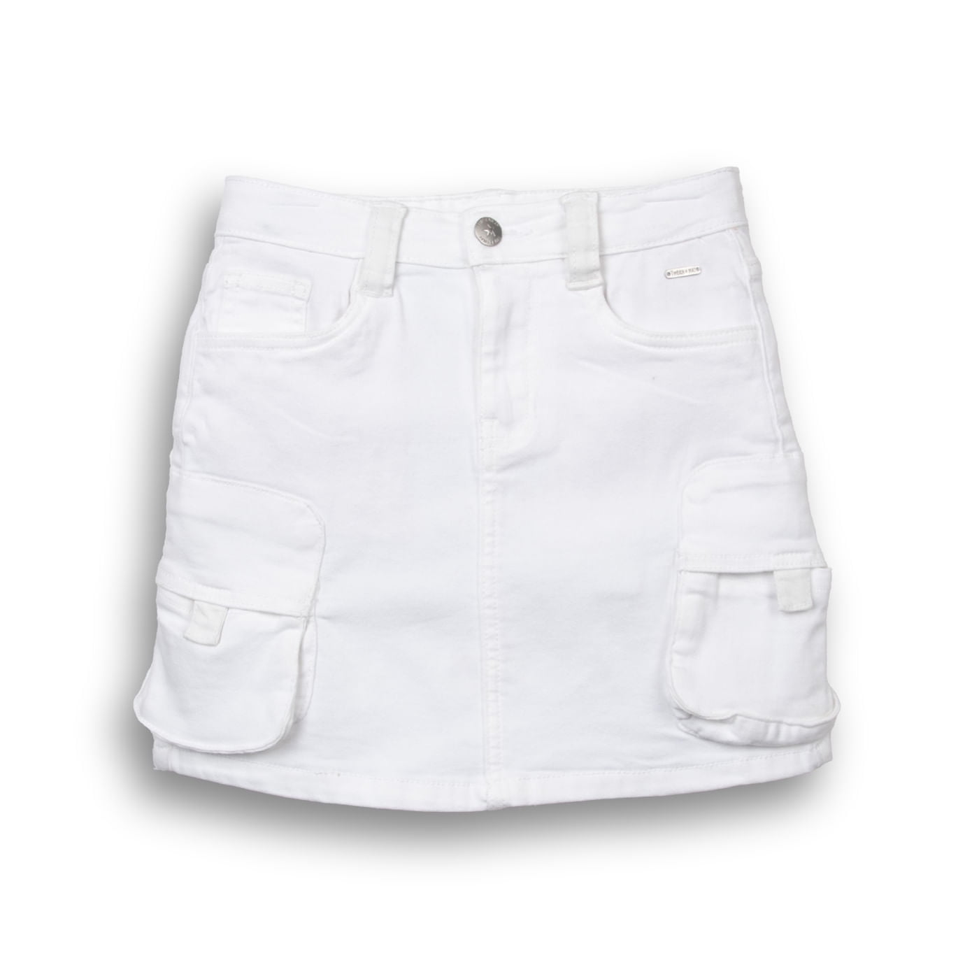 Falda Niña Blanco Pillin