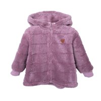 Pillin - Polerón Bebé Niña Coral Fleece Suave Con Cierre - Malva